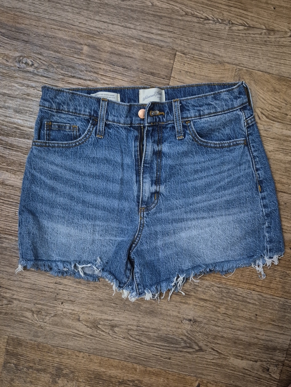 Universal Thread Medium Wash Distressed Jean Shorts